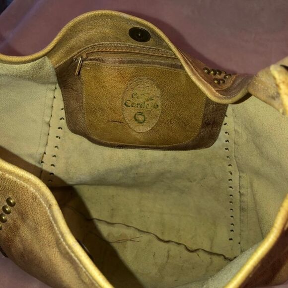 Calleen Cordero studded light tan leather handbag - Picture 4 of 5